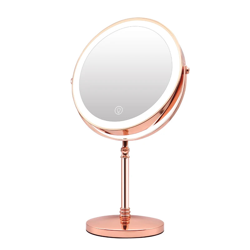 Miroir en cercle lumineux