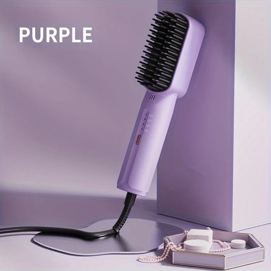 Brosse coiffante violette