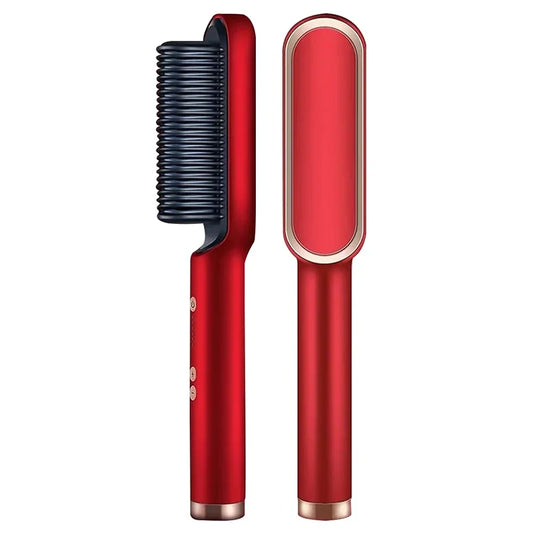 Brosse coiffante rouge