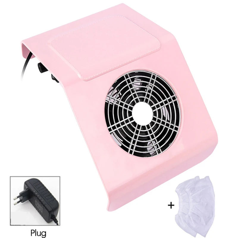 Aspirateur de poussière d’ongles doré